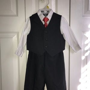 Toddler Boy 4 Piece Vest Suit